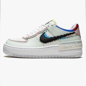 Nike Women's Air Force 1 Pixel Sneaker - White and Blue